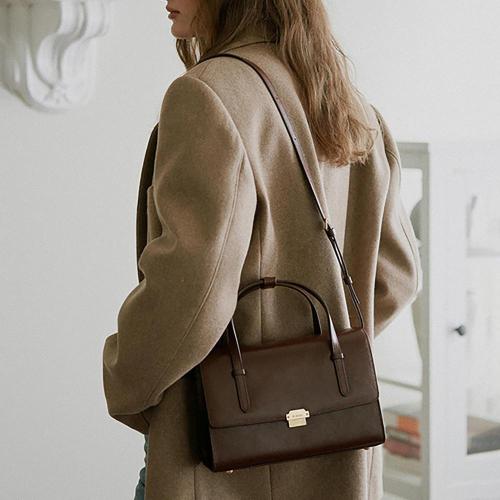 2024 New Arrival Ladies Cross Body Bag Fashion PU Plain Leather Custom Logo Shoulder Bag Luxury Handbag For Women