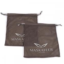 Custom Logo Printed Nylon Mesh Cosmetic Soap Drawstring Bag Mesh Gift Fruits Dust Pouch