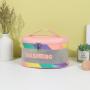 New Letter Printing Makeup Bag Waterproof Large Capacity Wash Bag Translucent Frosted Cosmetics Storage Bag