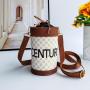 2024 New Women's Printed Crossbody Bag Fashionable Water Bucket Bag Floral Material Southeast Asian Ladies' Wholesale Small Bag