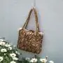 New Wholesale Women's Handbags Fashion Women's Wallets and Handbags Wood Beads Handbags Mini Handwoven Bags