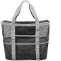 Gelory 9 Pockets Lightweight Transparent Mesh Beach Bag Large Capacity Tote Bag For Summer Poor Travel
