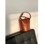 2024 New Designer High Quality Matte PU Leather Shoulder Bag Luxury Fashion Handbags Simple leather bucket bag for girl