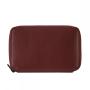 Customized leather zipper passport cover wallet genuine leather passport holder