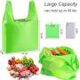 Lightweight Large Capacity Custom Logo Grocery Bag Reusable Polyester Foldable Shopping Bag