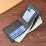 Men Horizontal Wallet Money Clip Card Holder Multifunctional Soft Leather Wallet Multi Card Position Large Capacity Men's Wallet