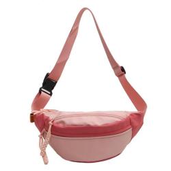 ZWY154 Daily Casual Simple Crossbody Bags for Men Women Nylon Sports Running Student Chest Bag Wholesale New Color Blocking Bag