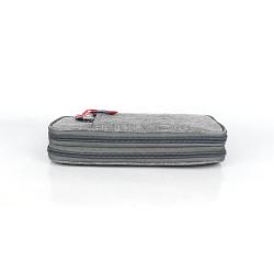 Large School Supplies Pencil Case Pouch Grey Pen Pencil Bag for Kids elementary school students