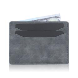 Custom Slim Minimalist Front Pocket Wallet RFID Blocking Credit Card Holder Card Cases with ID Window for Men Women