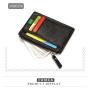 KHF041 New Cross-border Pu Leather Zip Coin Purse Ladies Wallet Card Case Card Holder Multi Card ID Bag