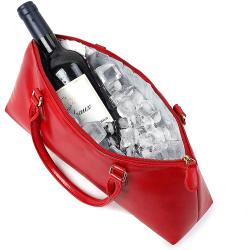 Insulated Wine Purse Clutch Tote Handbag Women's Wine Carrier Cooler Bag