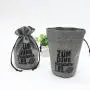 Personalized Eco-Friendly Jute Gift Pouch Round Bottom Logo Printed Jute Burlap Wine Food Candy Christmas Gift Bag