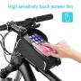 Custom PVC Rain Proof Touring Riding Small TPU Front Fancy Mountain Tube Leg Bike Mobile Phone Holder Bicycle Saddle Frame Bag