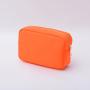 Stock RTS S M L XL Orange Custom Embroidery Stuff Skin Wash Waterproof Nylon Travel Bag Gift Women Girl Makeup Pouch Bag