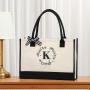 2024 New Reusable Eco-friendly Custom Logo Cotton Tote Shopping Bag Blank Spot Plus Print Logo Canvas Bag Women's Handbag