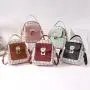 Ladies mini backpack trendy women's shoulder bags versatile small schoolbag fashion backpack purse for women