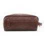 High capacity leather cosmetic travel bag makeup cosmetic pouch bag Travel Toiletry Bag