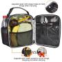 Custom Logo Printed High Quality Black Small Size Aluminum Foil 660D Thermal Insulated Food Pouch Lunch Box Cooler Bag