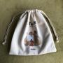 Small Gift Drawstring Canvas Bags With Logo Custom Packaging Bag Canvas Drawstring Bag