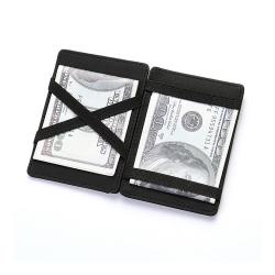 ZHF600 Flap Creative Men's Magic Wallet PU Card Bag Holder Women's Zero Wallet Short Zipper Wallet Purse Money Clip Billfold