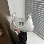 Sweet bow designer bags female 2024 Korean style candy color chain armpit ladies bag crossbody shoulder bag bolsas para mulheres