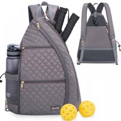 LOVEVOOK 2024 custom adjustable Crossbody Sling Bag Tennis Training Equipment Men Women Pickleball rackets Paddle backpacks bag