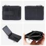 Best Selling Leather Slim Card Wallet with Zip pouch