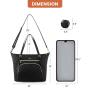 LOVEVOOK OEM Large Waterproof Quilted Travel Mommy Bag for Hospital with Pacifier Holder and Changing Pad Baby Diaper Tote Bags