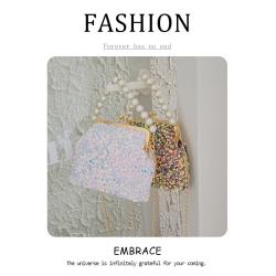 bolsos-para-mujeres- Sequin Bag Wholesale Handbag Factory Chain Bag Ladies Women Fashion Handbags Shoulder Bag