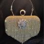 New Full Diamond Water Diamond Small Fragrant Wind Su Evening Bag