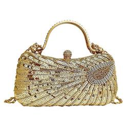 ZWY331 New Rhinestone Ladies PVC Evening Bag Banquet Party Bar Luxury Beaded Handbag Hard Shell Daily Shopping Shoulder Bag