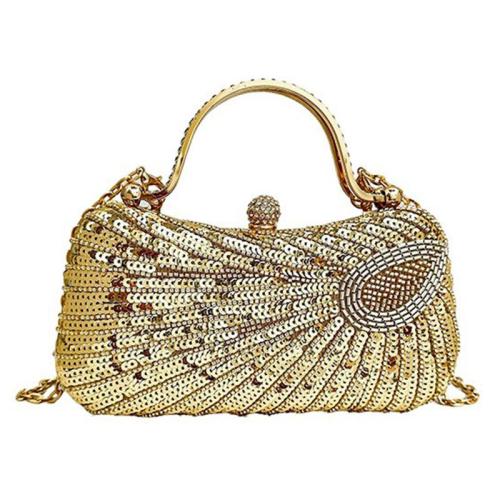 ZWY331 New Rhinestone Ladies PVC Evening Bag Banquet Party Bar Luxury Beaded Handbag Hard Shell Daily Shopping Shoulder Bag