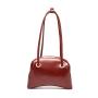 New Designer Fashion Oil Wax Retro Genuine Leather Handbags Ladies Clip Bag Women Shoulder Hand Bag Female Armpit Bag