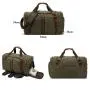 Wholesale Large Canvas overnight duffle bag with Shoe Compartment Gym Travel Canvas sports fitness bag storage bag for men