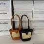 Popular fashion niche design straw woven handbag