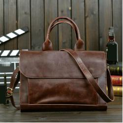 ZWY298 Wholesale Business Men Vintage PU Briefcase Hot Sale Waterproof Daily Shoulder Bag New Outdoor Work Travel Laptop Bag