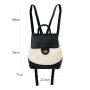 New design Small Backpack school bags Fashion casual Canvas bag PU splicing Backpack bag for women