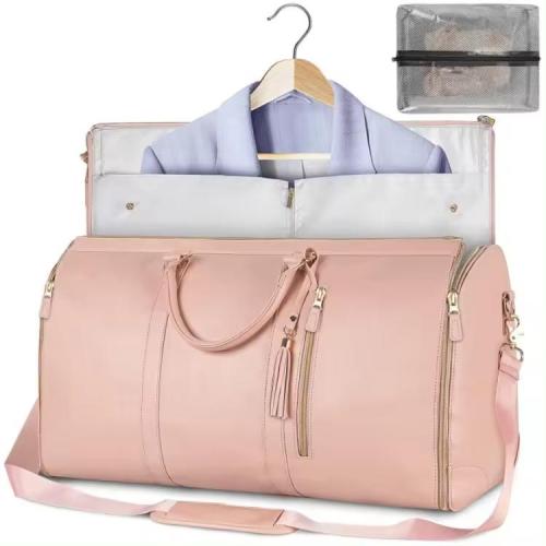 Convenient Carry-on Travel Bag Large Capacity PU Leather Luggage Bag Women's Fashion Travel Handbag