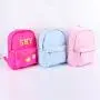 Keymay Hot Sale RTS Back to School Gift Personalized Chenille Varsity Letter Girl Book Bags Children Backpack School Bags