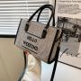 New Fashion One Shoulder Underarm Bag Women Summer Canvas Bag 2022 Large Capacity Special Large Bag Letter