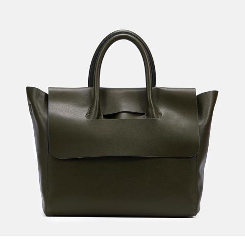 Waterproof  Leather Women'S Handle PU Tote Bag Work With Custom Printed Logo