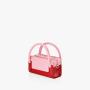 Oem Unique Cute Pu Leather Women Hand Bags Pink Mixed Red Color Mini Purse Square Box Small Bag Shoulder Ladies Handbag 2022