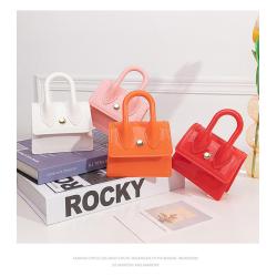 2024 New PVC Leather Jelly Mini Handbags For Women Fashion Trend Famous Brands Women Square Small Jelly Mini Bags