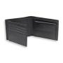 Nappa genuine leather trifold wallet fashion rfid men wallet with coin pocket purse