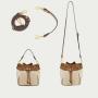 2024 Custom Genuine Leather The Drawstring Bucket Bag For Women Crossbody Purse