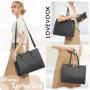 LOVEVOOK Hot Selling PU Leather Business Bag for Women 15.6 in Custom Logo Handbag Shoulder Bag Wholesale Briefcase Laptop Bag