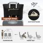 LOVEVOOK 2pc Fashion Quilted Work Laptop Tote Bag Stylish Travel business College handbag set Briefcase 15.6 in Women Laptop Bag