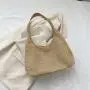 Retro Woven Tote Bag, Straw Woven Bag, Large Capacity Underarm Bag, Shoulder Bag, Beach Bag for Women