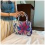 Large Capacity handbag 2023 new fashion printed canvas for women commuting tote bag