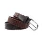 Fashion men belt genuine leather weaved belt alloy pin buckle braided belt for men